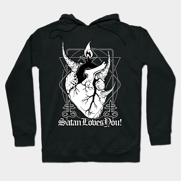 Baphoheart: Satan Loves You! Hoodie by Von Kowen